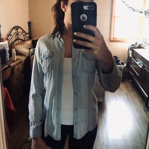 🌼🌸Light blue thin jean jacket.